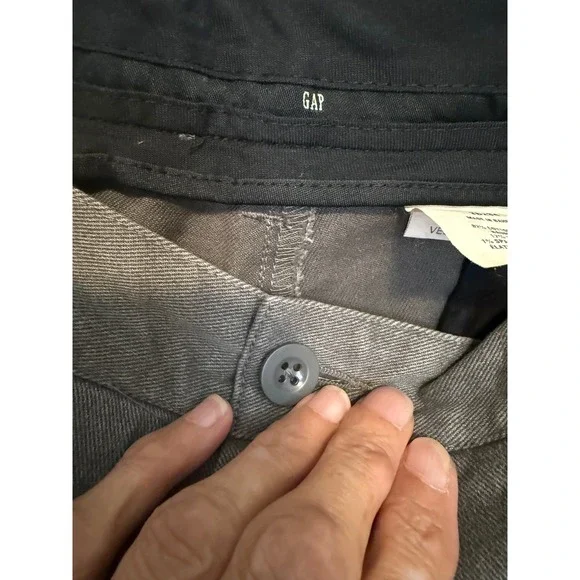 GAP Mens Classic Fit Flat Front Gray Casual Dress Pants Size 36x34 NWT - Picture 3 of 7
